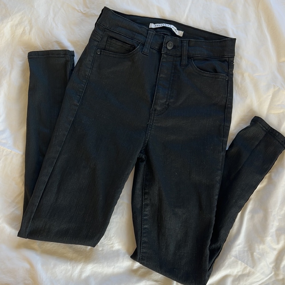 Black High Rise Skinny Jeans